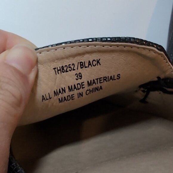 Kozi Metallic Loafer Shoes Vegan Faux Leather Rhinestone Buckle Slip On Flats - Picture 11 of 13